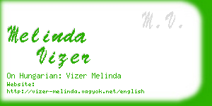 melinda vizer business card